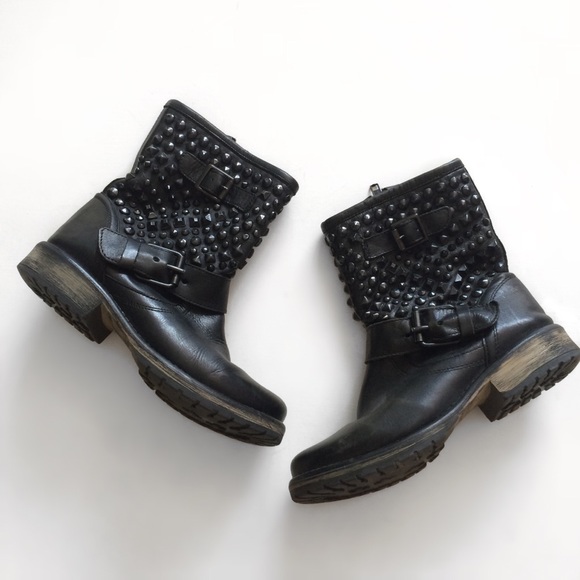 Steve Madden Shoes - Steve Madden Marcoo Studded Leather Booties